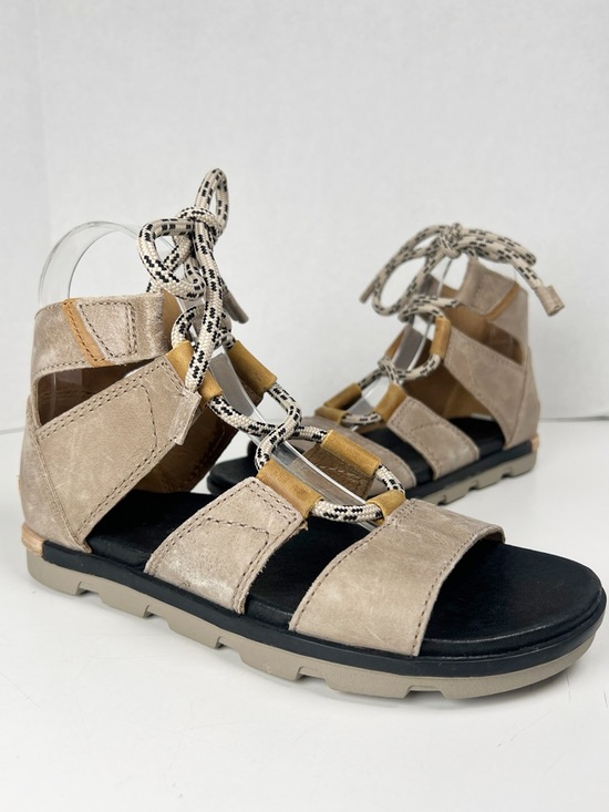 Sorel Shoes - SOREL Women’s Size 7 Sahara Leather Torpeda II Lace-Up Gladiator Sandals